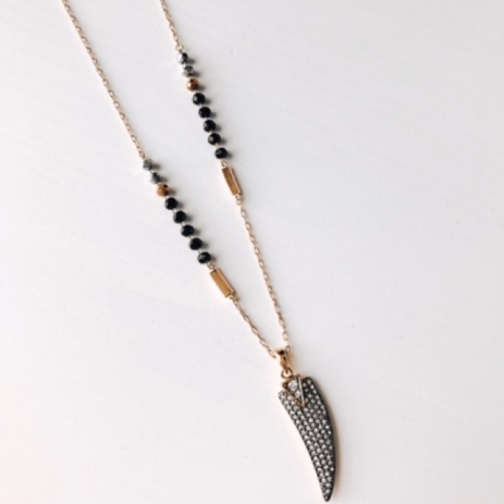 Stella & Dot Janson Horn Pendant by Rebecca Minkoff